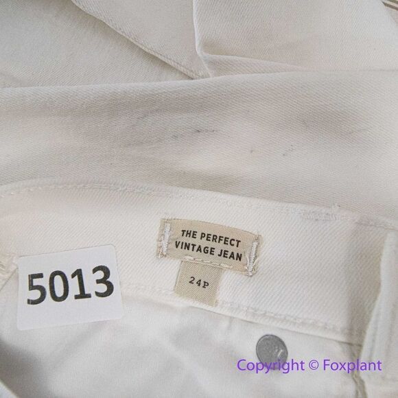 NEW Madewell The Petite High-Rise Perfect‎ Vintage Jean in Tile White, 24P - Picture 15 of 16